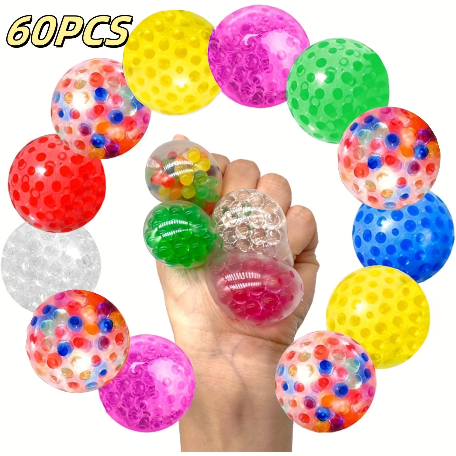Temu – TEMU 18/60pcs Mini 1.3inch Toys, Fidget Stress Toys Bulk, Squeeze Balls For Adult With , Autism – Fidgets For Classroom Prize Box Toys, Toys,
