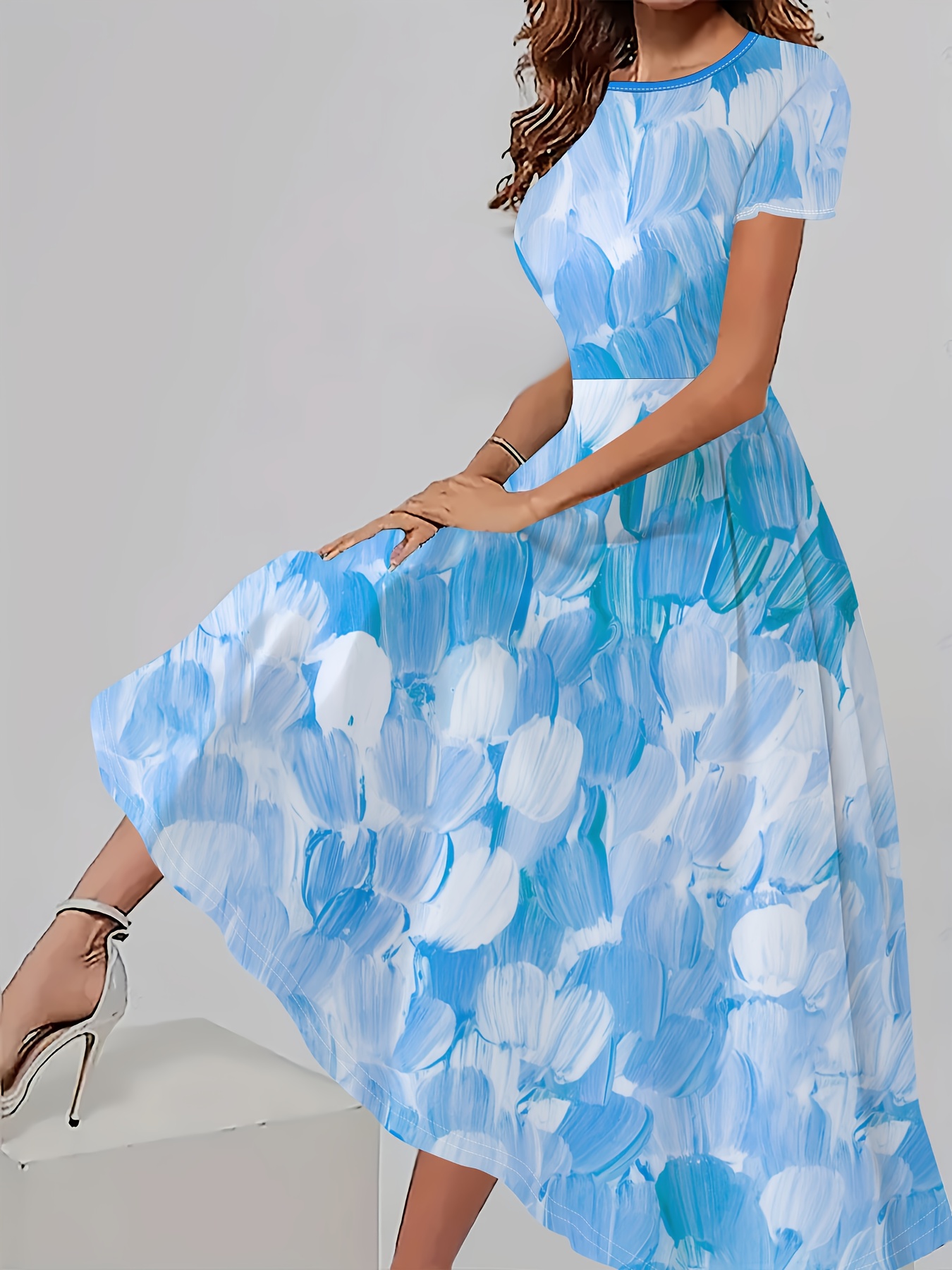 blue floral semi formal dress SEXY FAUX SUEDE DRESSY MIDI – AKIRA