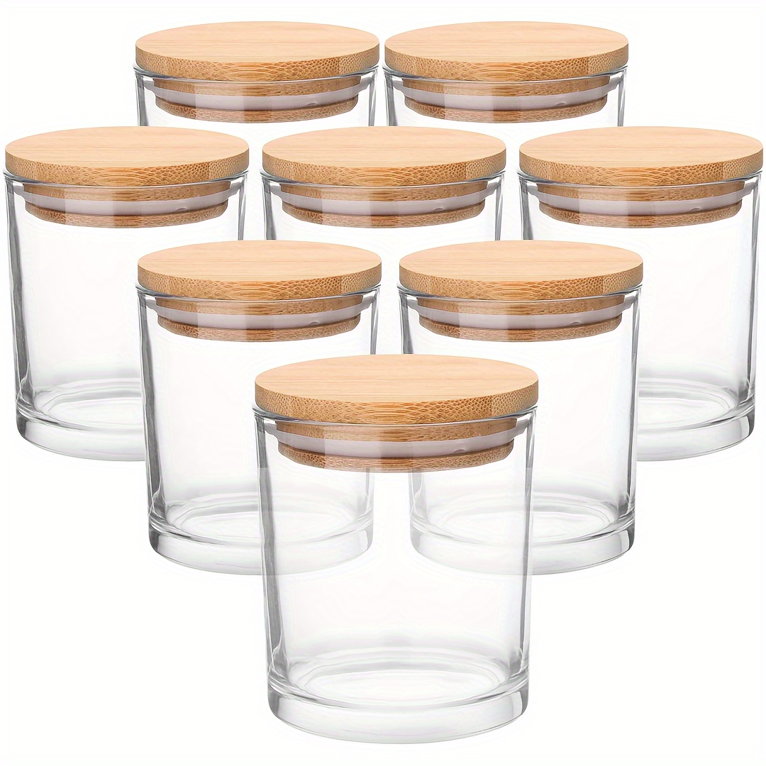 

4pcs/8pcs 6oz Wooden - For Making , Storage And Organization