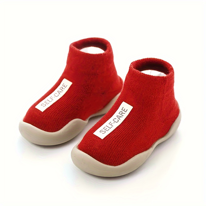 Toddler Slip-On Sneakers in Solid Colors - Comfortable Fabric Upper with Rubber Sole for Boys & Girls, Ideal for All Seasons, Easy to Wear Walking Shoes, Youngsters Shoes