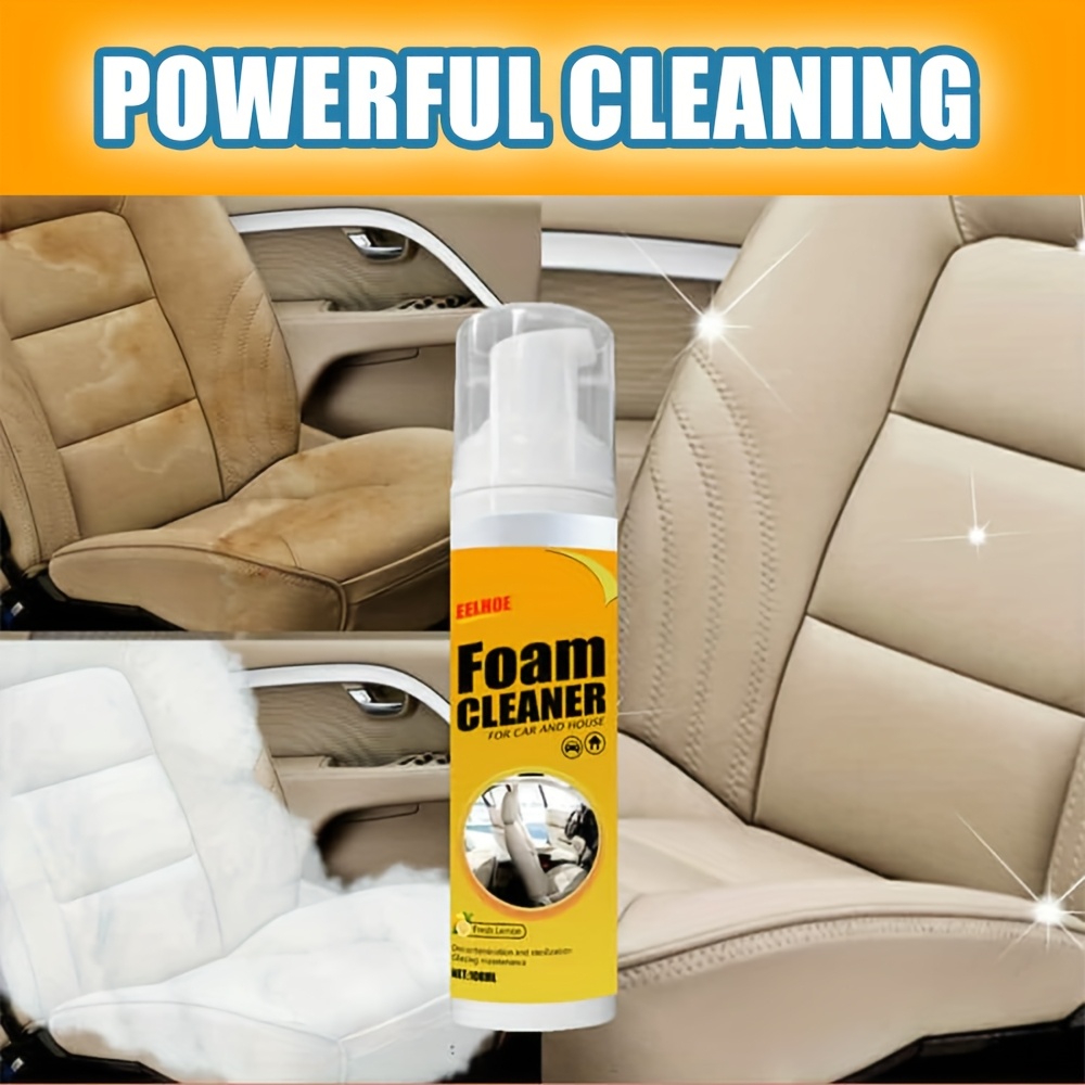 3pcs Multi-function Foam Cleaner, Interior Decoration Care - Effectively Remove The Stains In Plastic, Fabric And Leather Rooms, Leaving No Residue, Mild And Safe, Easy To Use, Very Suitable For Cars, Homes And Offices.
