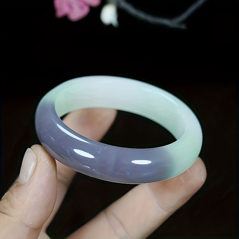 Chic Dual-Tone Natural Stone Bracelet, Fashion Accessory