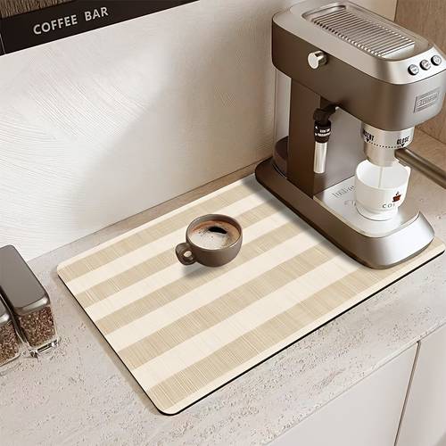 imagen del artículo Accesorio de mesa de 1 pieza para cocina y comedor, tapete de escurrido elegante estampado, tapete de para vajilla de cocina, de multiusos, tapete de para escurridor de platos, tapete para ra, manteles individuales, tapete para lavadora, tapete para lavabo