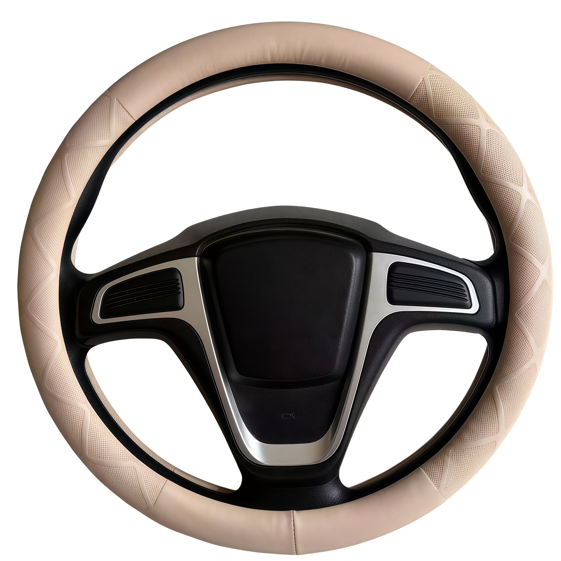 TEMU Steering Wheel Cover, Universal Available, Non-slip Wear-resistant, Round Universal Car Handle Cover Fits 99% Models