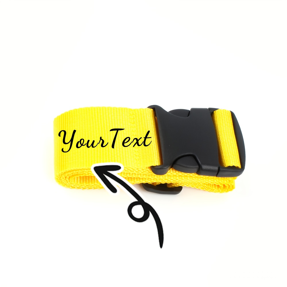 TEMU Straps, Custom Name Luggage Straps, Nylon Luggage Straps In Various Colors With Names, Luggage Identifiers, Straps To Secure Luggage , Luggage