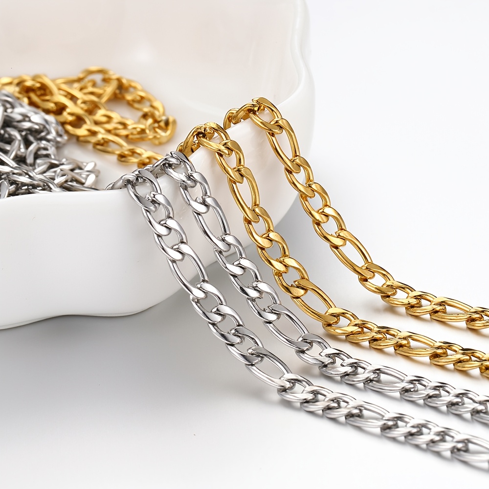 Fashion Design Stainless Steel 3:1 Milled Chain for DIY Projects