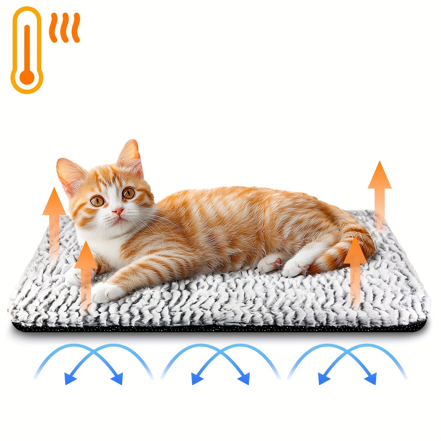 

Pad Self Warming Cat Bed Thermal Mat For Outdoor And Indoor Large Kittens Small