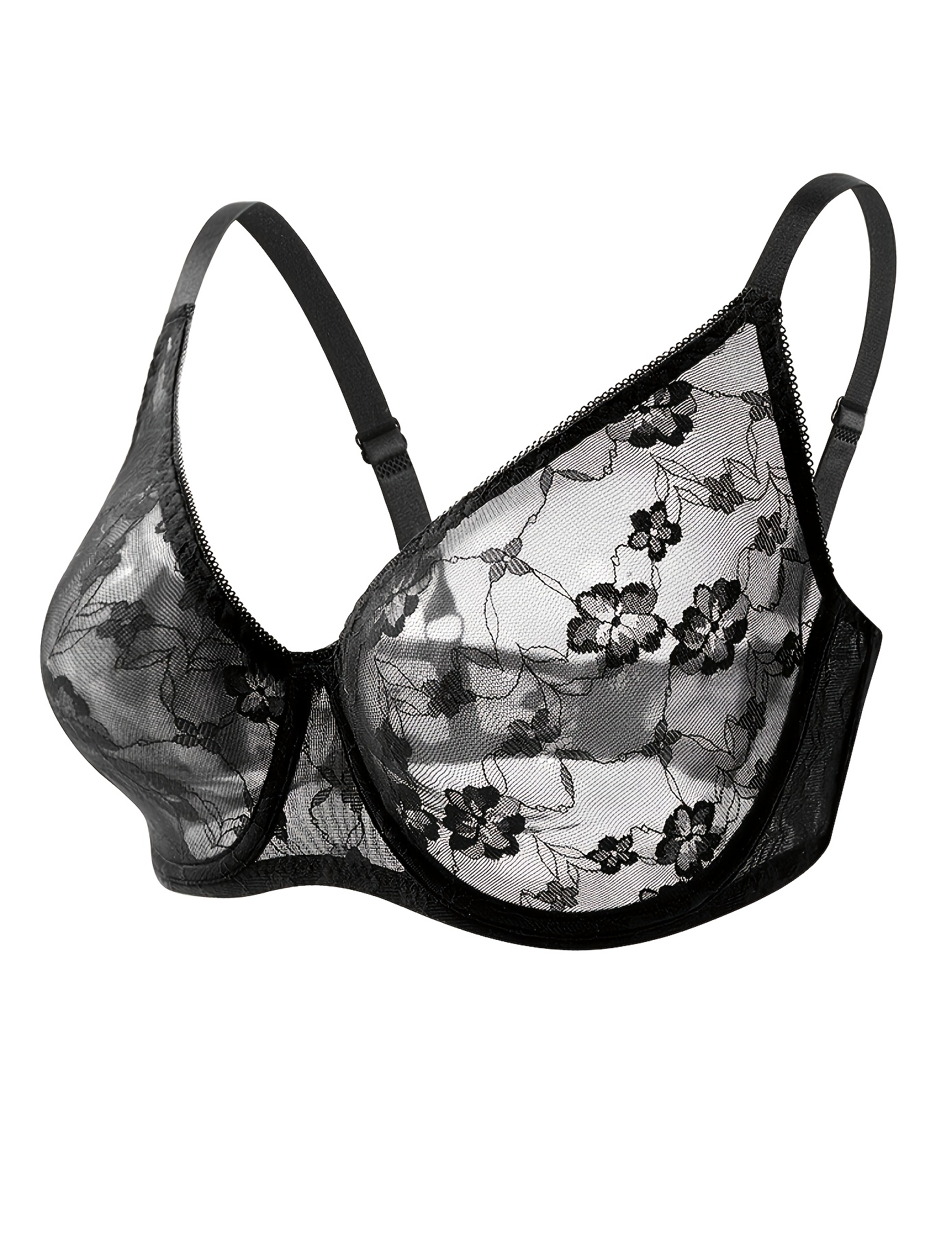 item picture   plus size bra ultra thin plus size womens   underwire support bra adjustable straps no padding   leisure brassiere