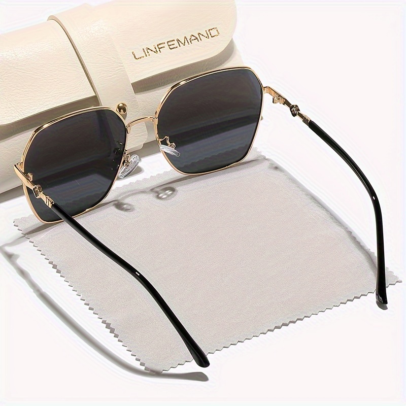 linfeman vintage metal frame with carved design anti glare shades for driving and festival gifts Product details 3
