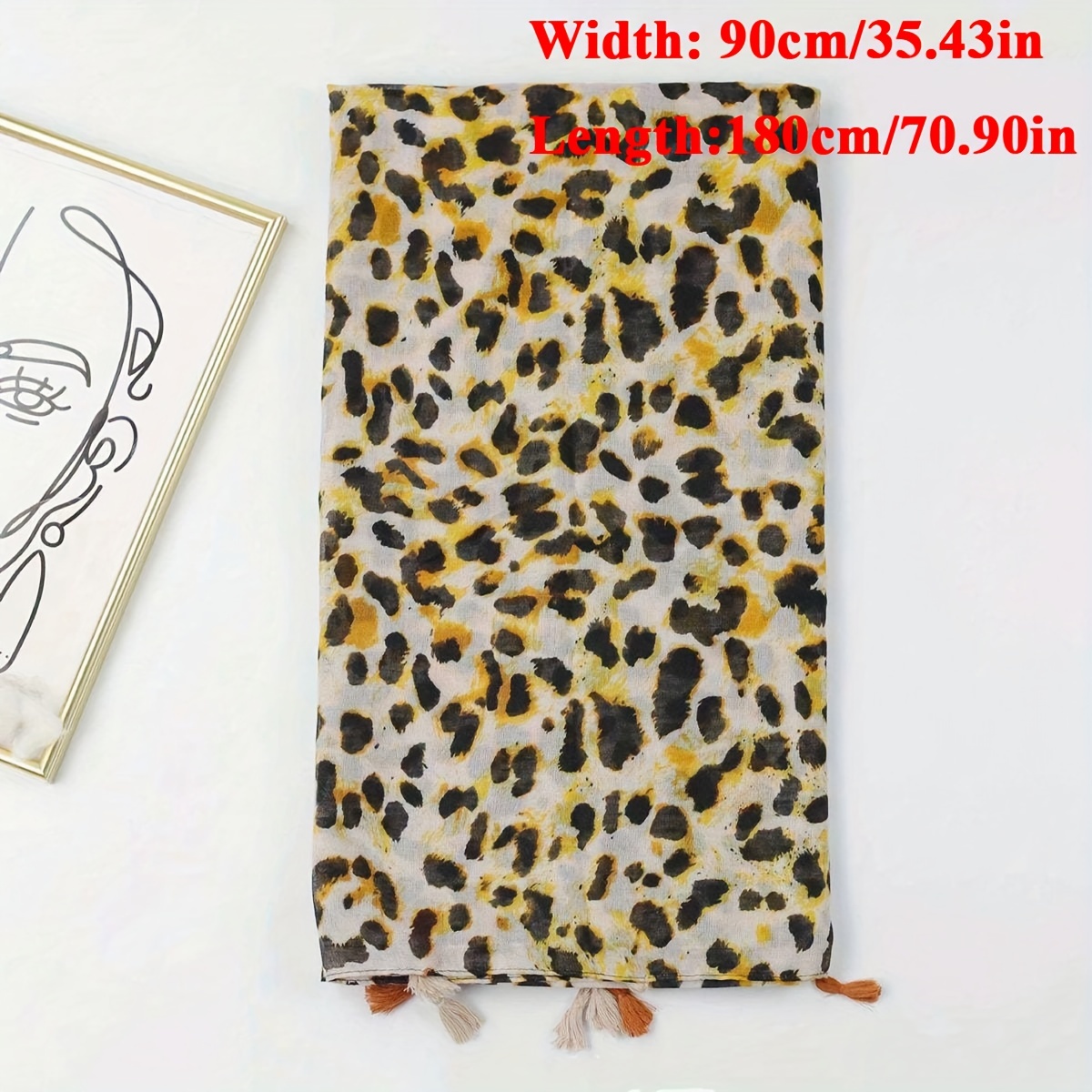 Elegant Floral Tassel Scarf, Thin Bali Chiffon Sunscreen Shawl