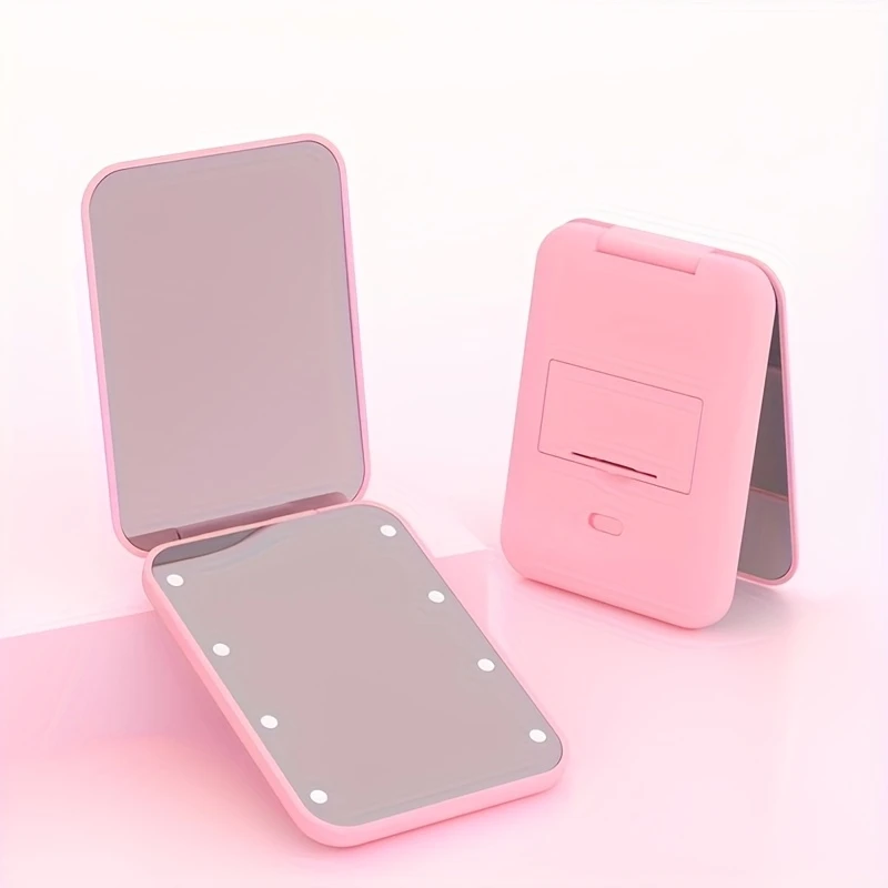 makeup with light pocket 1x 3x magnifying travel makeup with light wallet portable foldable handheld small glowing beauty tool companion dressing as a gift for ladies details 2
