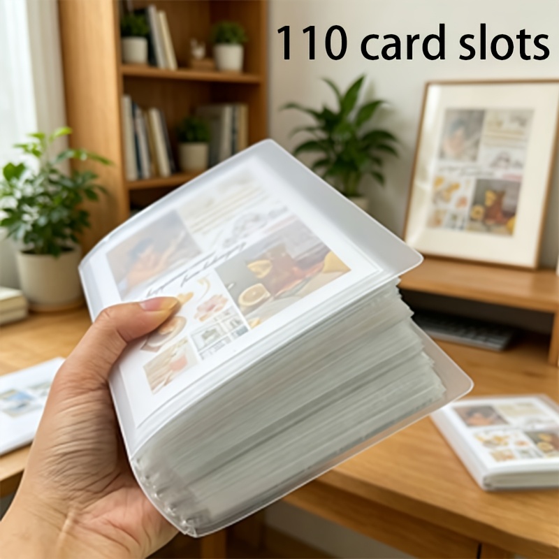 Image of Large Capacity 5-inch Binder Designed For Cards, Small Cards, Game Cards, Scrapbooks, And Collectibles, Spacious 5-inch Binder - Dust-proof, Wrinkle-proof, Album, 4 X 6 Inches Matte Photo Album
