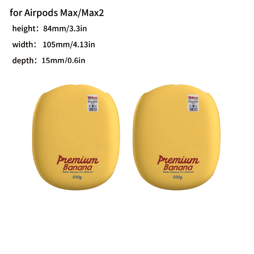 TEMU Label Barcode Case Designed For Airpods Max And , A Glossy Hard Protective Case For Headphones