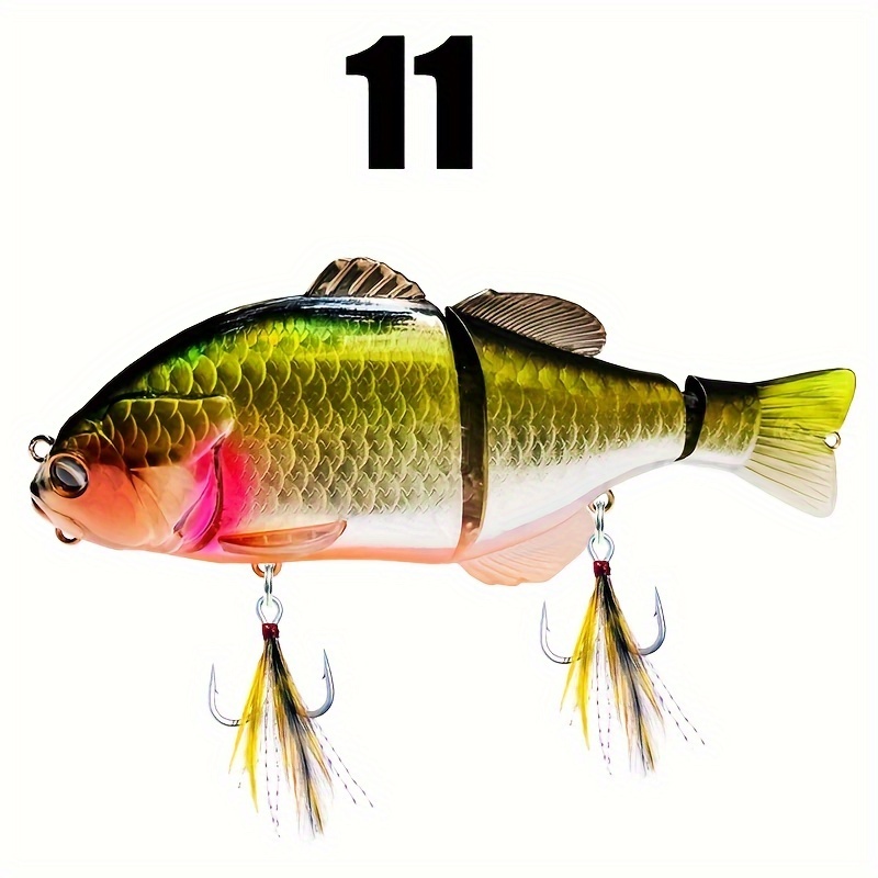 Floating Swimbait Soft Tail Artificial Hard Bait Jointed - Temu