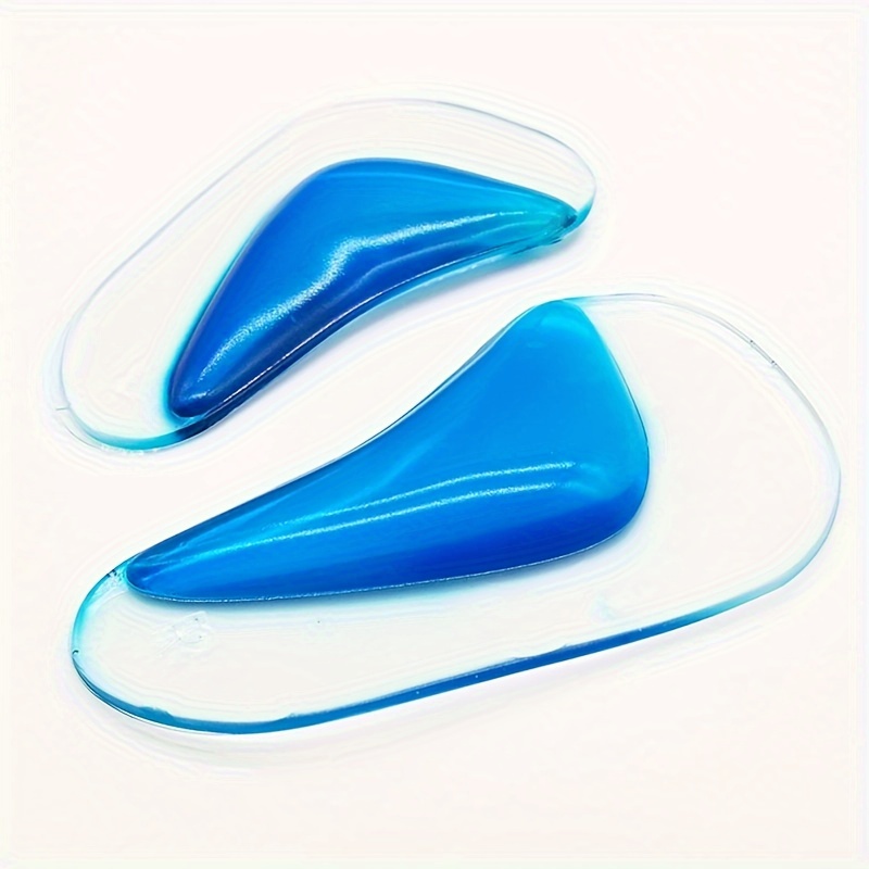 COSYLEE Silicone Arch Support Insoles - Washable & Reusable, Comfort Foot Cushions for Shoes and Boots