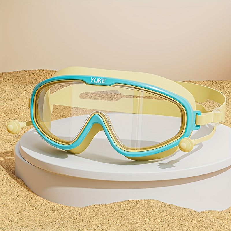 Image of New Children's High-definition Waterproof And Anti Fog Swimming Goggles With Large And Wide Field Of View Made Of Silicone Material For