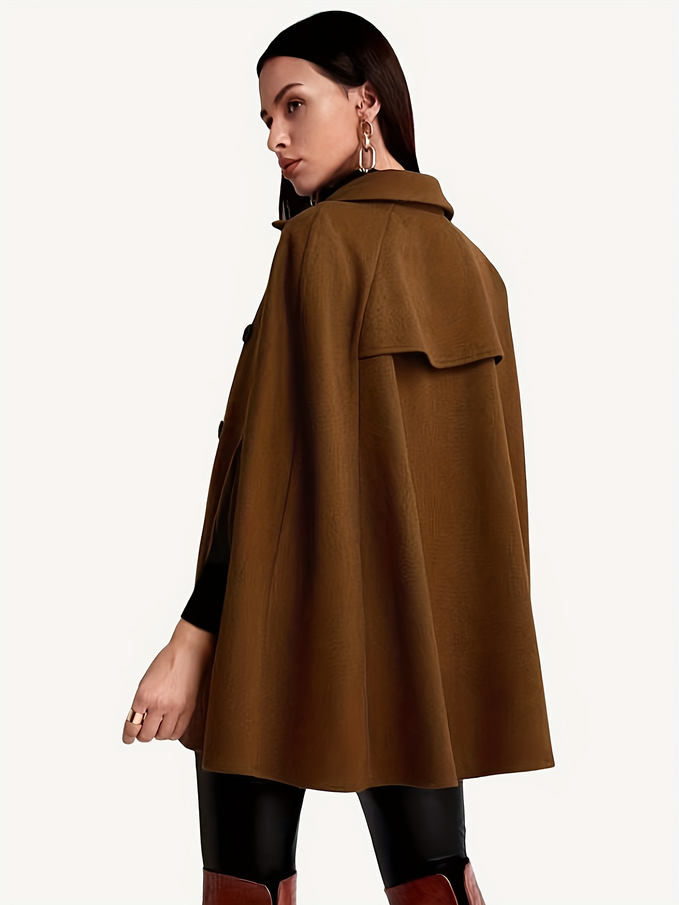 double sided tweed women's cloak tweed jacket top Temu Iceland