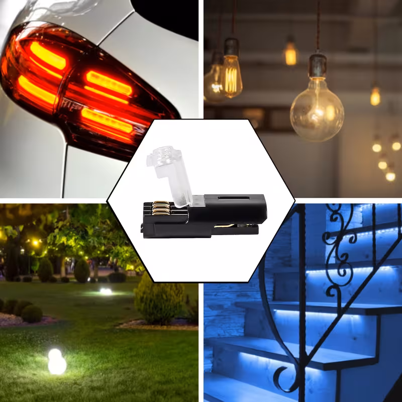 10 conectores rápidos de empalme sin soldadura para cables eléctricos, bloques de conector a presión de de para tira led de coche, aplicaciones de voltaje, bloques de terminales de conexión rápida Detalles del producto 1