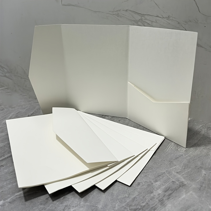 Image of 【party Invitations】24pcs Laser Cut Wedding Invitation Pockets For 5x7 Wedding Cards Bridal Shower Engasynthetic Gemstoneent Quinceanera Invitation Halloween Christmas Thanksgiving