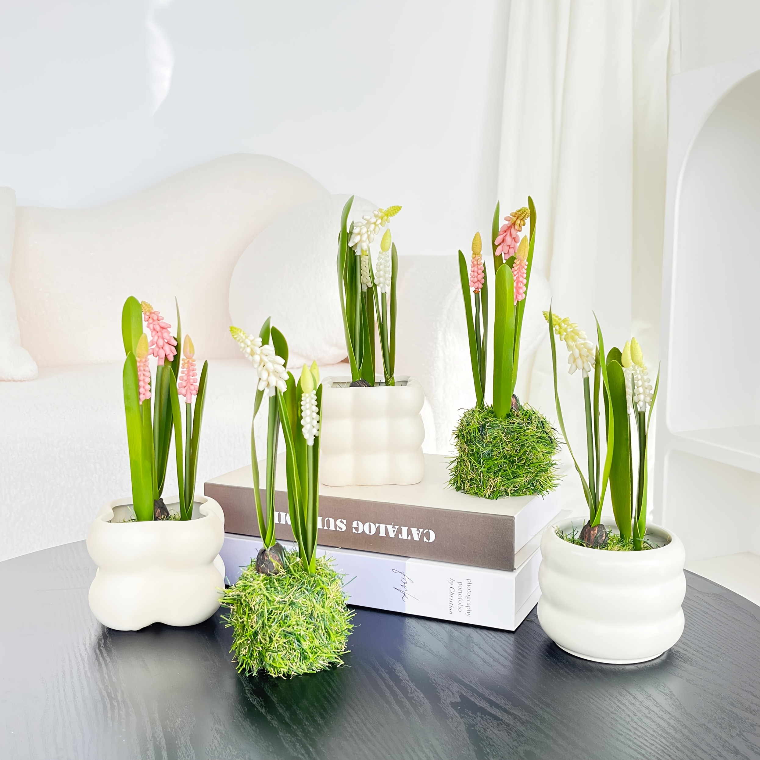 potted plants as table centerpieces sold on Temu United States