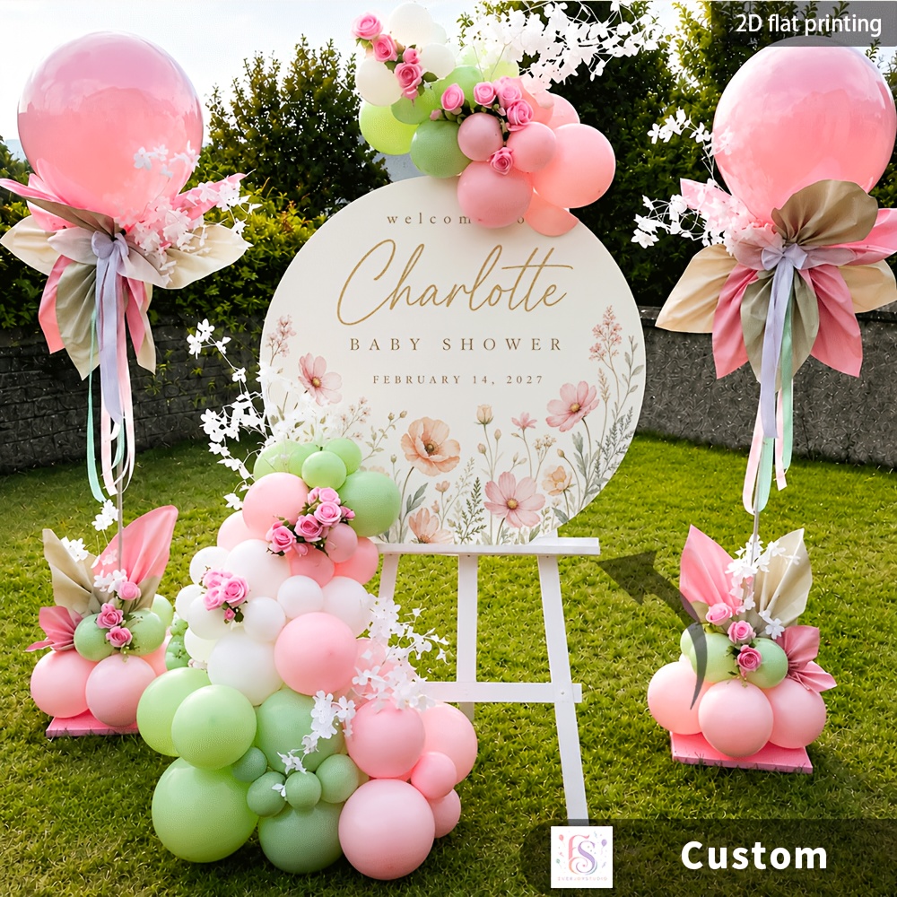 Personalized Baby Welcome Sign with Name & Due Date