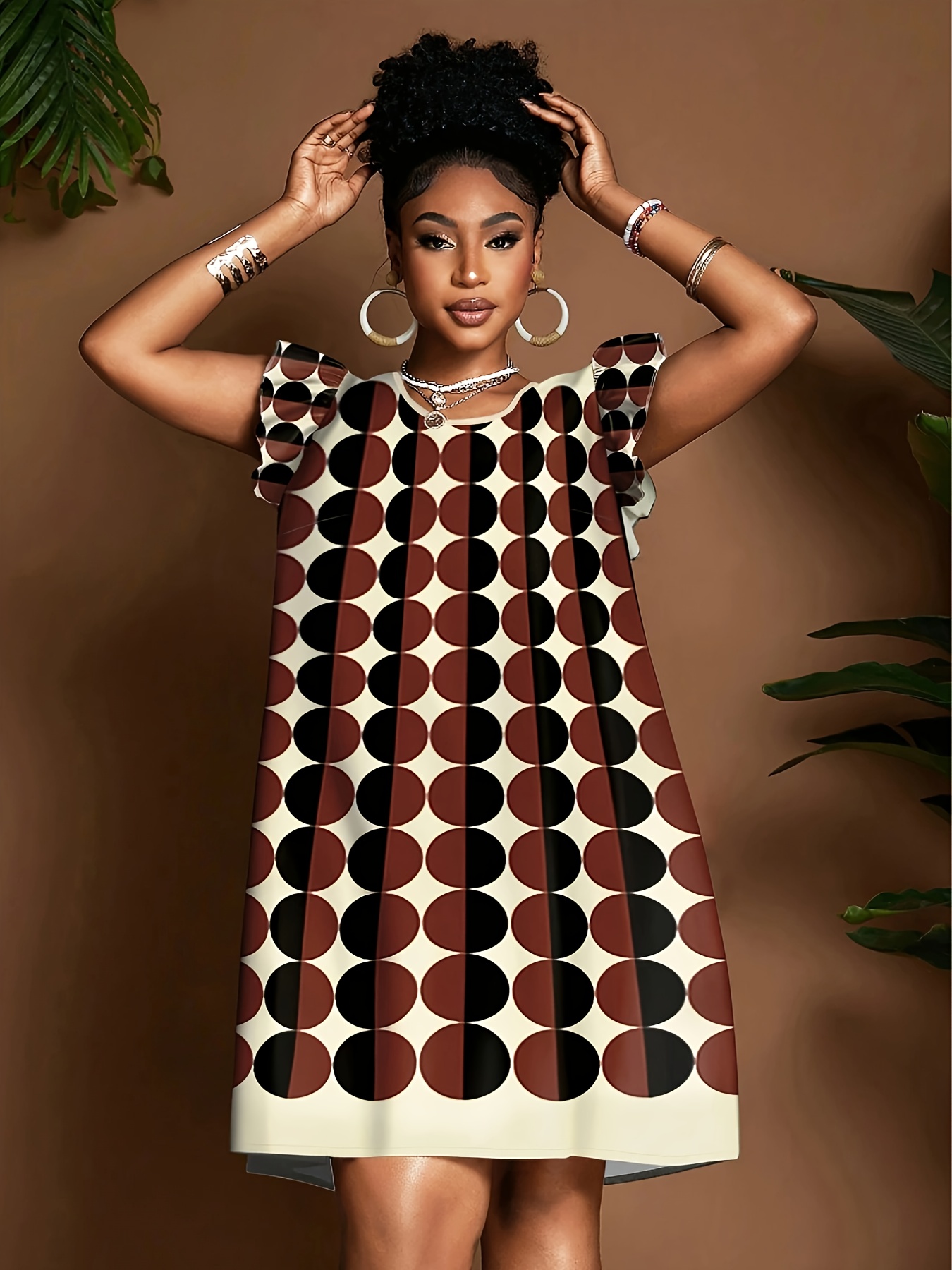 black and brown dresses sold on Temu United States