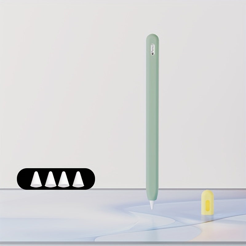 TEMU Adecuado para Apple USB-C para Apple Pencil 1ª Generación, de Silicona Líquida, Diseño Dividido Totalmente y Fácil de Limpiar ( con 4 Puntas de
