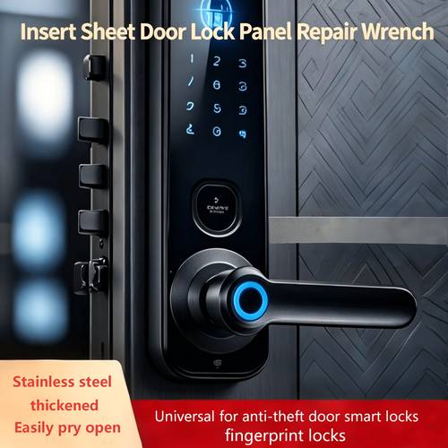 set of two double headed door lock repair wrenches thickened stainless steel pry bar tool for and security door disassembly