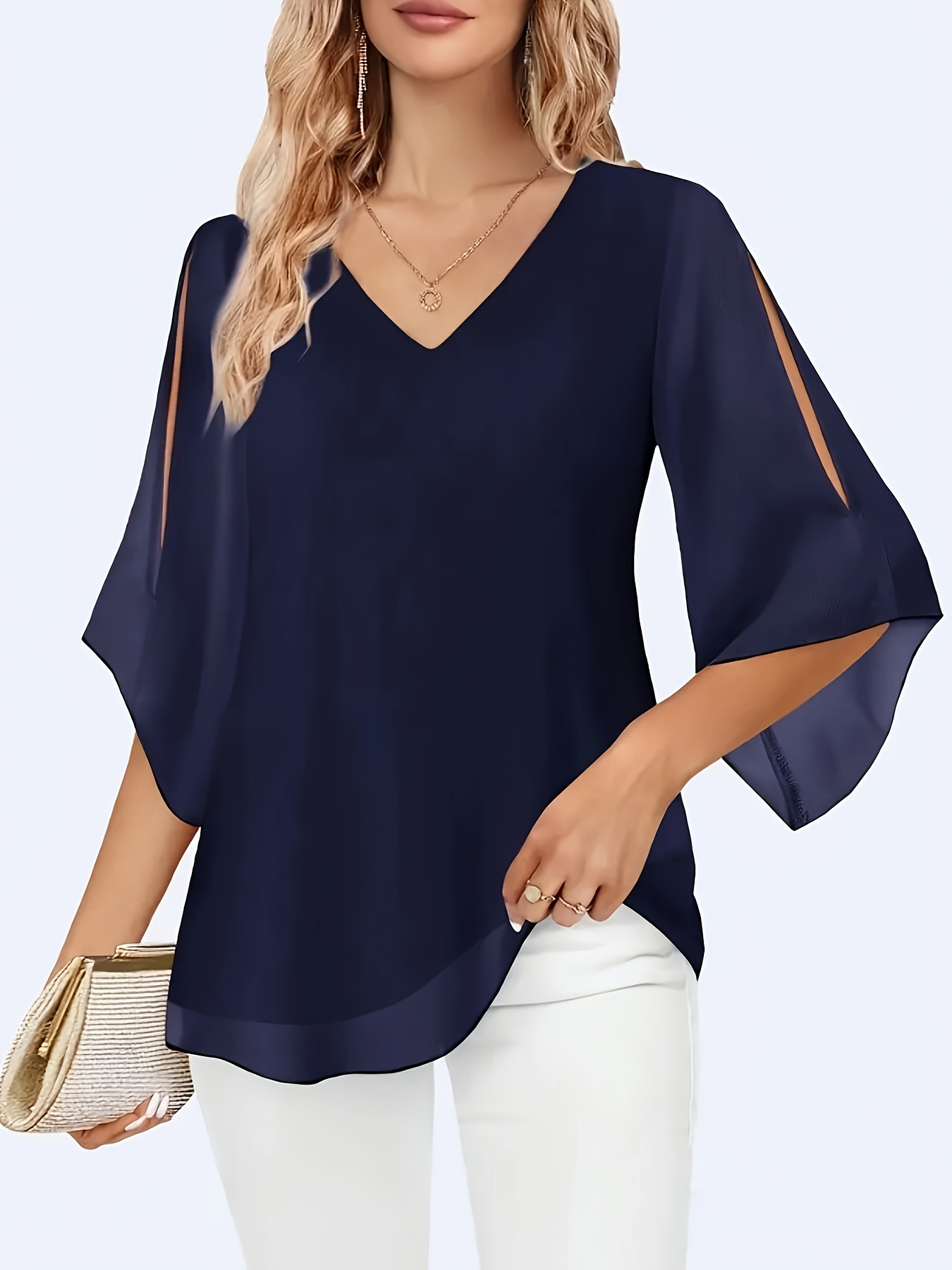 chiffon blouse q216