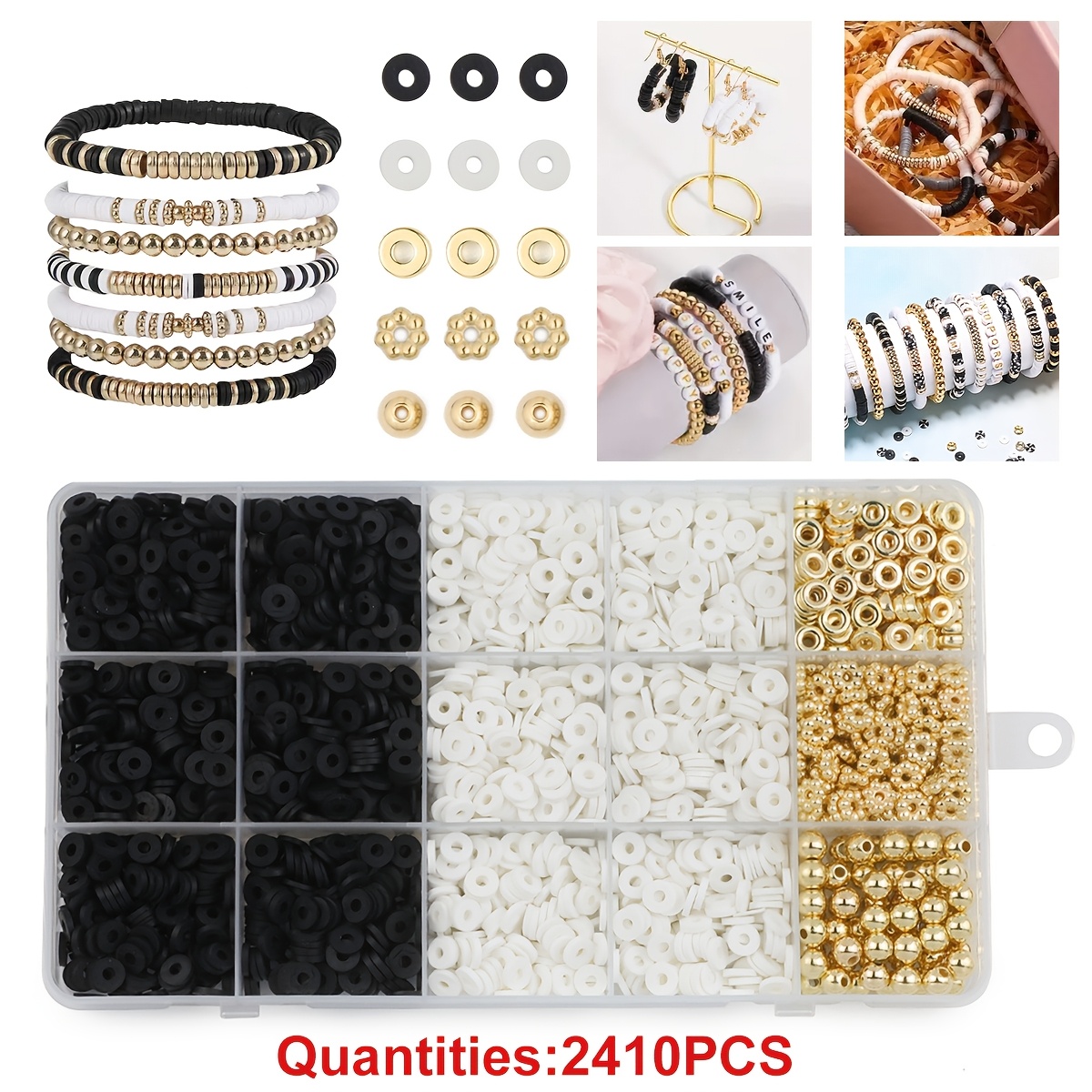 white air dry clay jewelry making kit soft, non