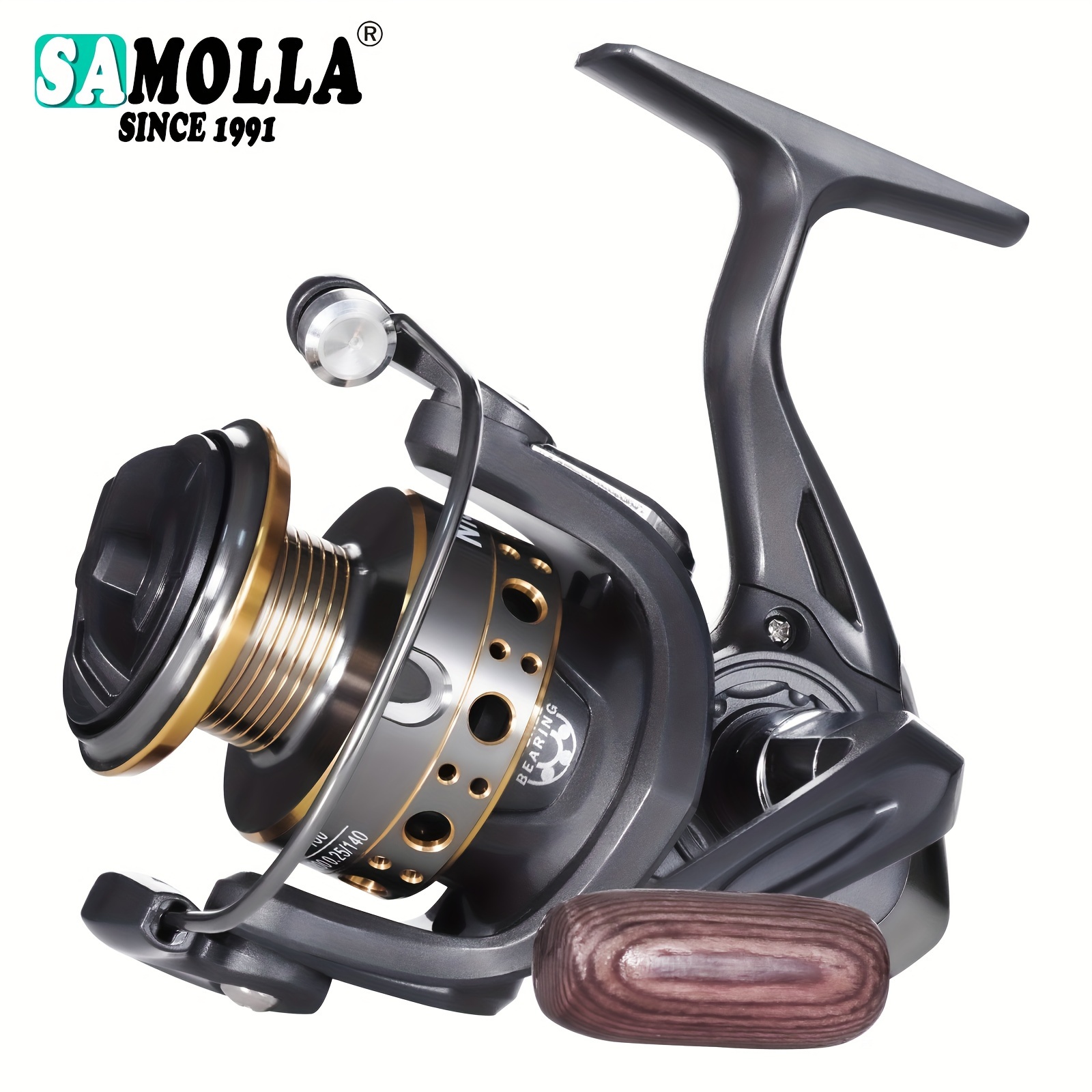 Fishing Reel Double Handle Spinning Reel 7.1:1 High Speed Gear Ratio 13LBS  Drag Surf Fishing Reel for Freshwater Saltwater : : Sports &  Outdoors