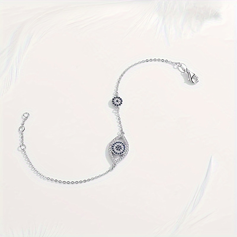 Demon Eye Zirconia Chain Bracelet