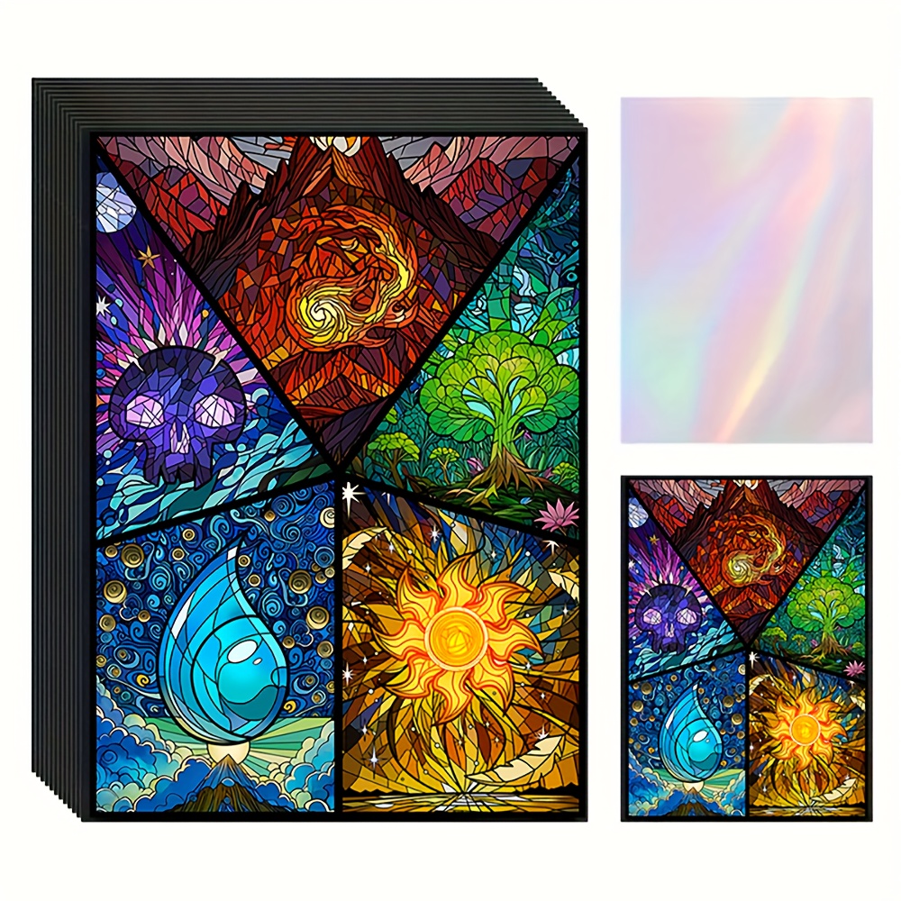 Image of 60pcs/pack 66×91mm High-quality Sleeves, Trading Card Storage Sleeves, Suitable For Standard Size Game Collectible Cards, Tcg Cards, Board Game Trading Card Sleeves