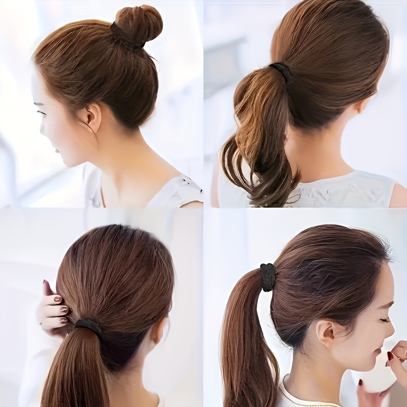 32pcs Randomly Colored Towel-Style Hair Ties for Daily Use