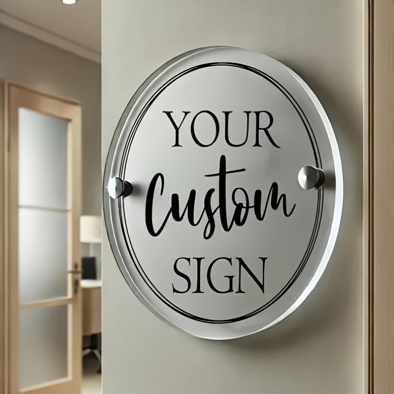 

Customizable Acrylic Business Door Number, Personalized And House Number, Office Wall Decoration - 8.5 X 2.5 Inches - Portable And - Adds A And Personalization