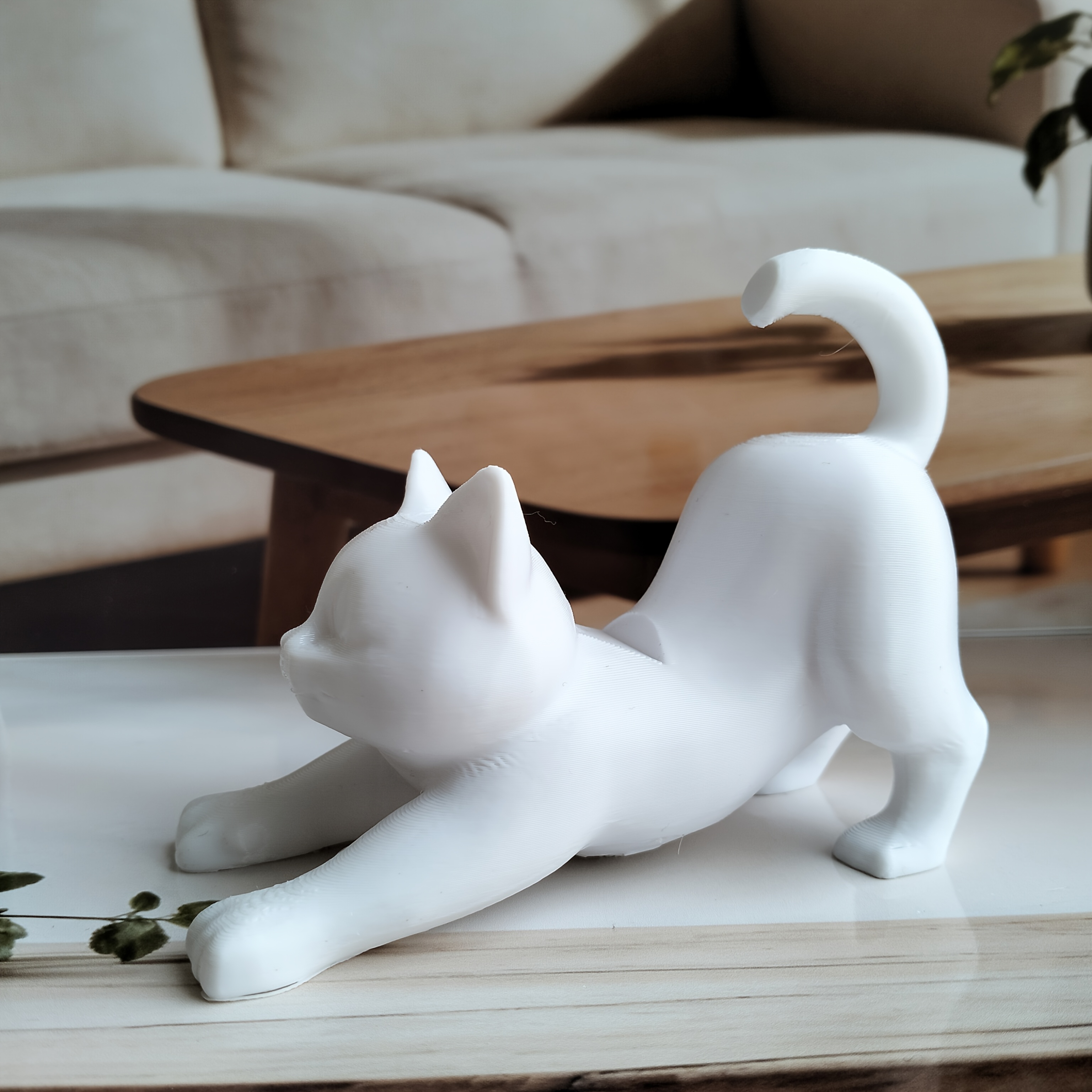 TEMU Soporte de teléfono de gato para escritorio, soporte para celular de con soporte de , adorable soporte de escritorio de animal, diseño único que