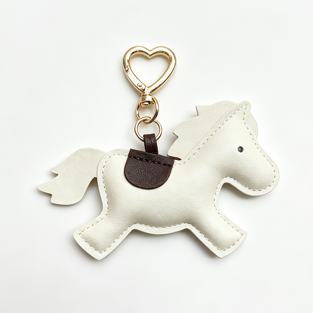 TEMU Retro Keychain Heart Spring Buckle Creative Running Pendant Women's Bag Ornament Key Chain Individual Backpack Suitcase Decoration Small Pendant