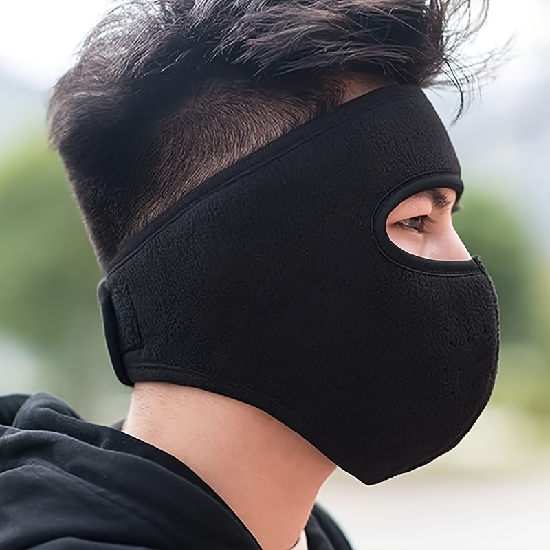 2pcs unisex thickened face mask with ear covers for autumn and winter Product details 5