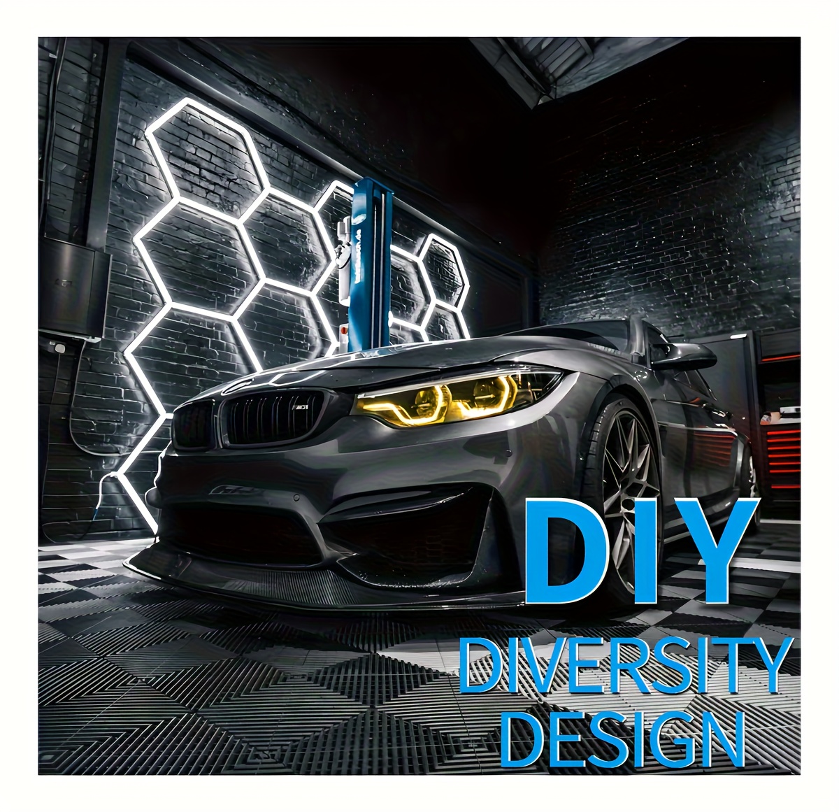 hexagon led light panel   diy design for   salon   saving modern lighting Product details 2