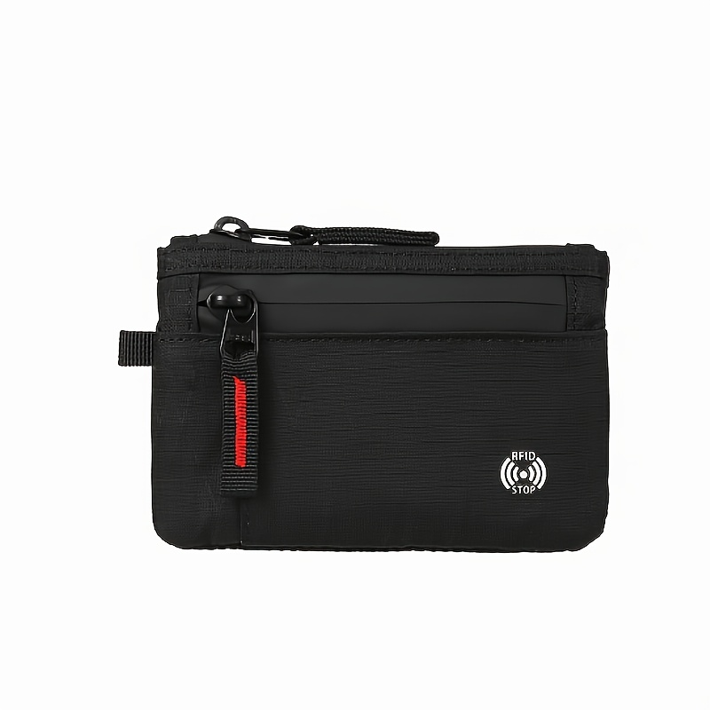 Wallet. Rfid Anti-theft Coin Purse. Travel Wallet. With Key Ring Loop. Soft And Durable Fabric