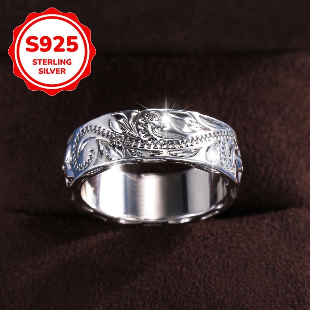 Women's Fashion Statement Relief Vine Ring, Unique Design