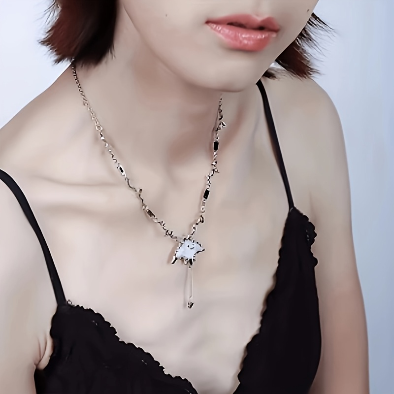 Cute Manta Ray Pendant Necklace, Unique Daily Wear