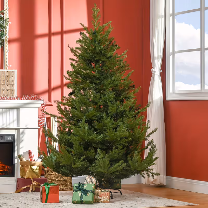 artificial and authentic natural christmas tree with dense branches and a 1942 complete shape automatically folds making it a family activity for holiday decoration holiday decoration setup christmas tree building activity foldable christmas tree dense branch tree foliage design easy assembly system family holiday 1
