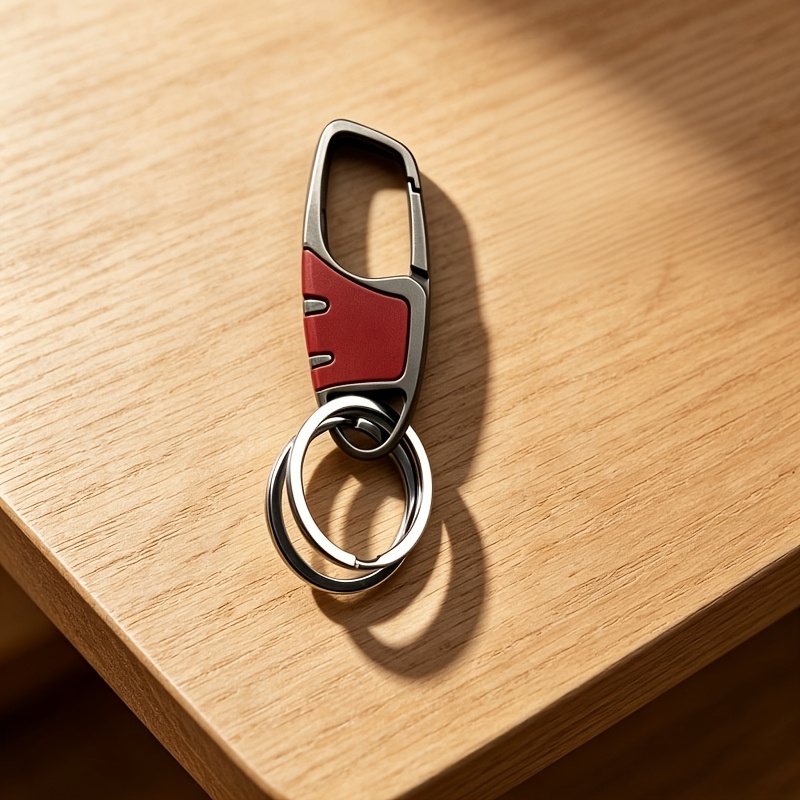 TEMU 3pcs Set High-end Keychain, Imported Belt Clip Car Keychain, Business Key Holder, Couple's Keychain Pendant With Ring