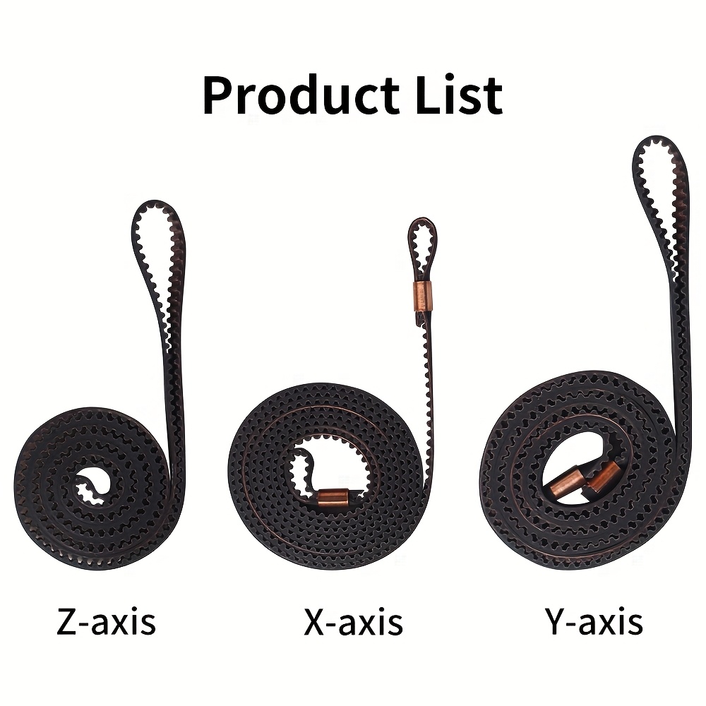 Image of 3d Print, For 3 Combo X Y Belt - For Smooth Operation And Accurate Transmission, 6mm(x, Z) 8mm(y) Width Belt High Quality 3d Printer Accessories For 3