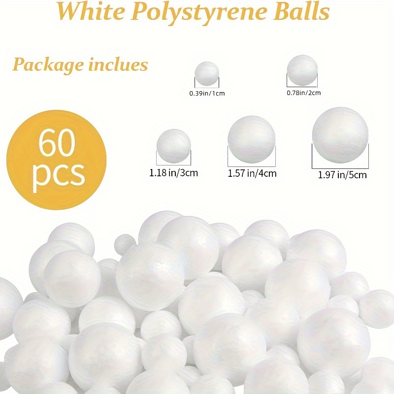 TEMU 60 Mixed Balls - Versatile Decorations For Schools, Shopping Malls, Weddings, Window Props, Paintings, Christmas, Halloween, New Year, Birthdays