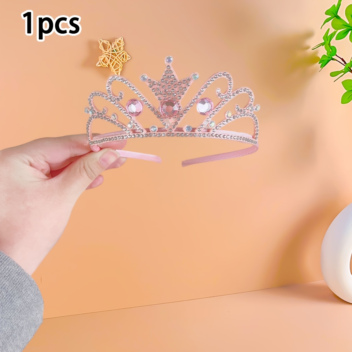Image of For School 1/2/3pcs Crown Headband For, Exquisite Headband Crown Tiara, Crown Headband Hair Accessory Halloween Christmas Halloween Christmas