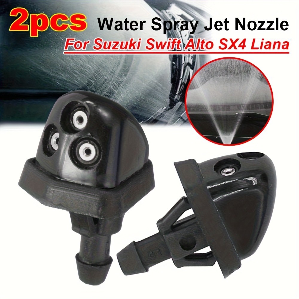 2pcs Car Windshield Spray Nozzles - Durable PP Material,  , Nozzle Design for Precise Cleaning, Compatible with   Vehicle Models, Car Wash Accessories, Sleek Nozzle Design,   Nozzle