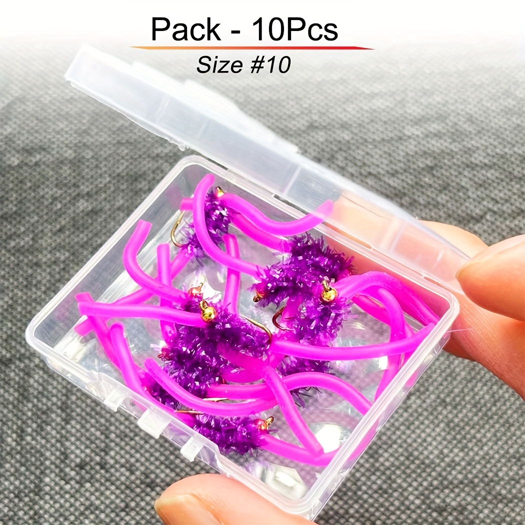 5/10pcs Fly Fishing Bait Artificial Lure Fishing For /trout Fly Assortment - Brasshead San Wet Nymph Bait