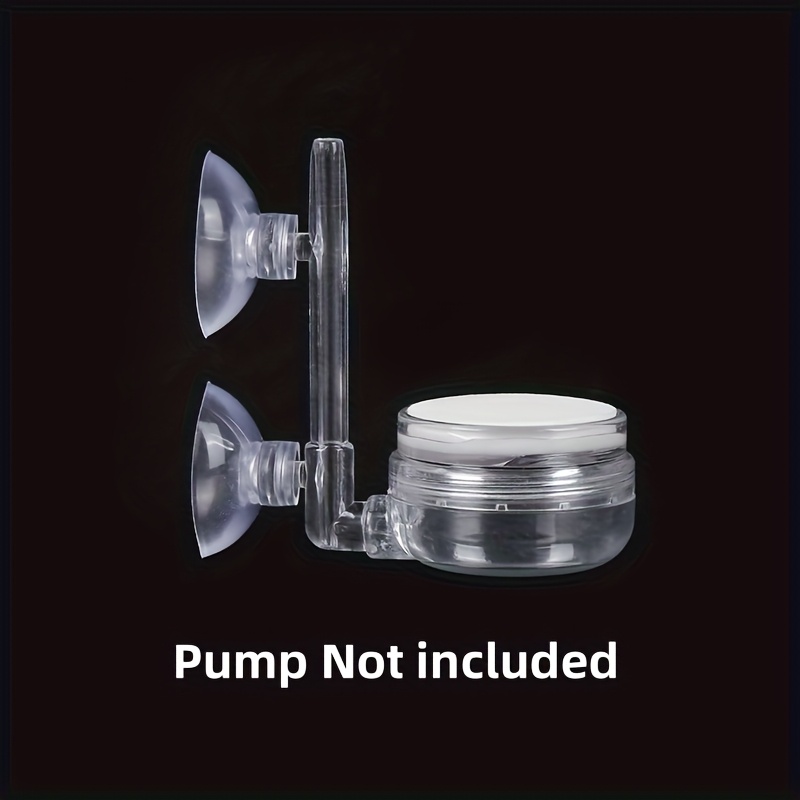 Image of 1pc Aquarium Oxygen Pump With Air Diffuser, Acrylic Transparent Silent Low-pressure , Without Battery
